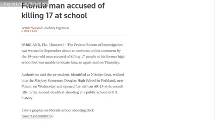 The FBI Was Warned About Florida Man Suspected of Killing 17 at School