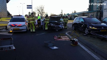 Gewonden bij botsing op kruising bij De Lichtmis