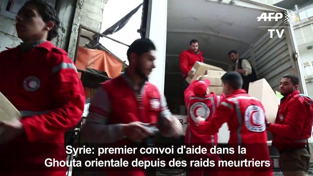 Syrie: de l'aide humanitaire arrive dans la Ghouta orientale