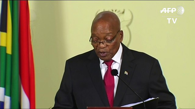 Presidente sudafricano Jacob Zuma anuncia dimisión inmediata