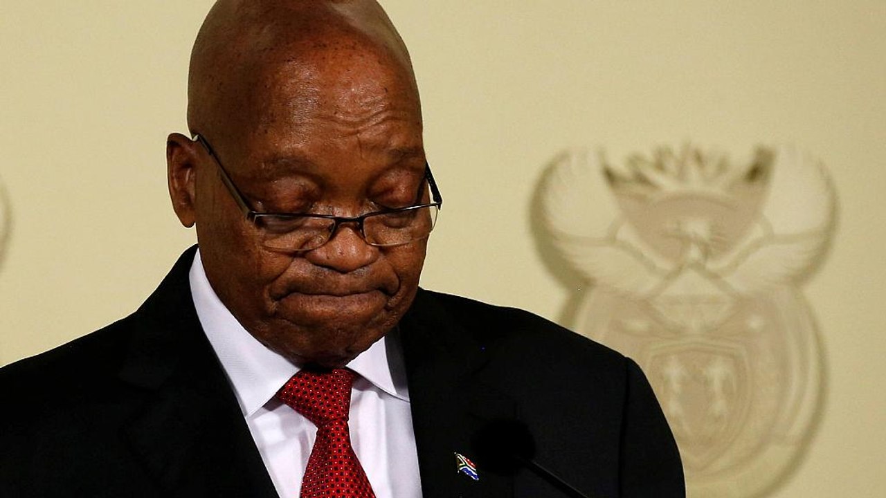 Südafrikas Präsident Jacob Zuma kündigt Rücktritt an