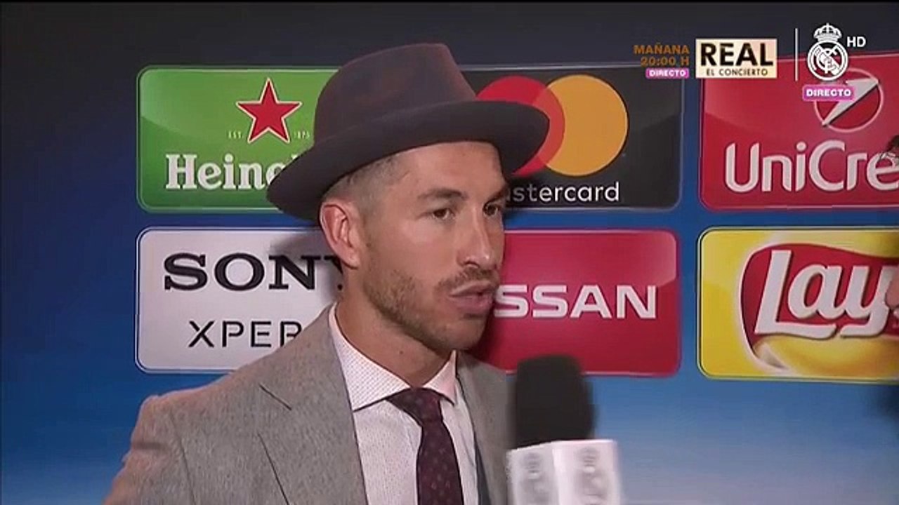 Sergio Ramos: "El ambiente del Santiago Bernabéu ha sido increíble"