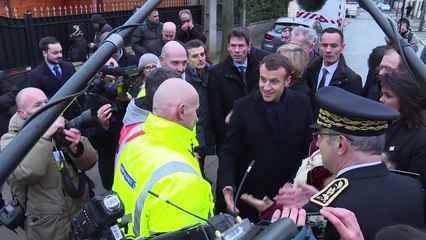 Villeneuve-Saint-Georges: Macron interpellé par des sinistrés