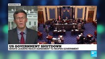 US - Congress votes to end government shutdown, Trump claims victory