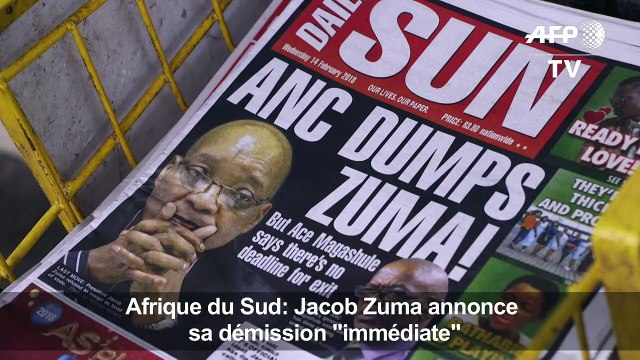 Afrique du Sud: Jacob Zuma annonce sa démission immédiate