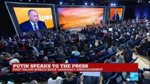 Russia: President Putin holds annual press conference
