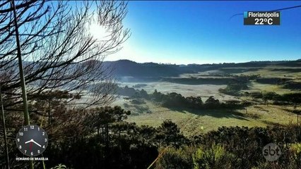 Sul do país registra temperaturas de inverno em pleno verão