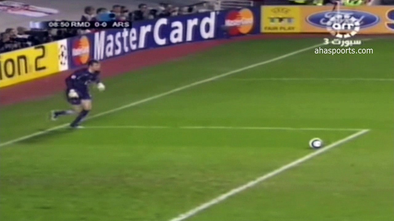 الشوط الاول مباراة ارسنال و ريال مدريد 0-0 ثمن نهائي عصبة الابطال 2006