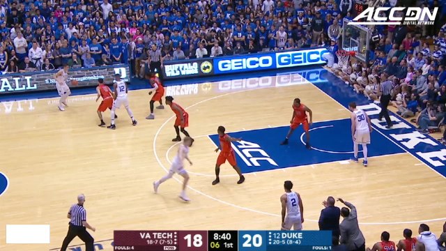 Grayson Allen Desperation 3 Beats Shot Clock Buzzer vs. Virginia Tech