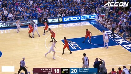 Grayson Allen Desperation 3 Beats Shot Clock Buzzer vs. Virginia Tech