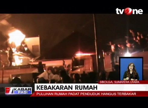 Puluhan Rumah Hangus Terbakar, Satu Orang Tewas