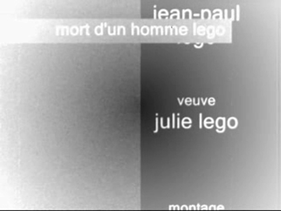 MORT DUN LEGO(image par image)