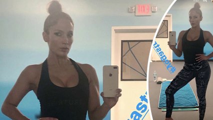 Yoga time! Jennifer Lopez takes to social media to share clip of post-Christmas workout session.