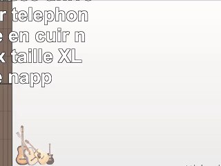 StilGut Housse universelle pour téléphone portable en cuir nappa doux taille XL crème