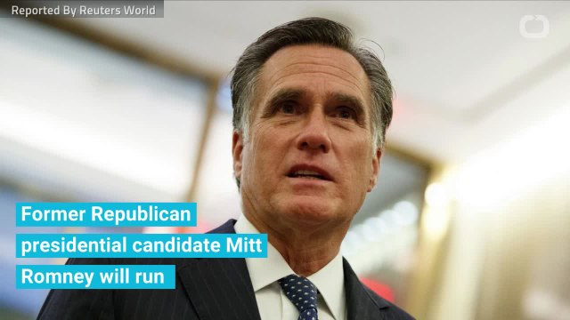 Former Republican Presidential Candidate Romney To Run For Senate