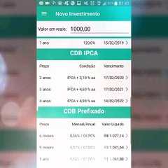 Quanto rende R$ 1.000,00 no CDB Sofisa Direto???