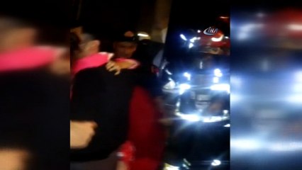 Depo yangınında can pazarı kamerada