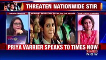 Priya Prakash Varrier speaks on her viral video