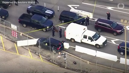 Three in Custody After Crashing into Gate at NSA HQ