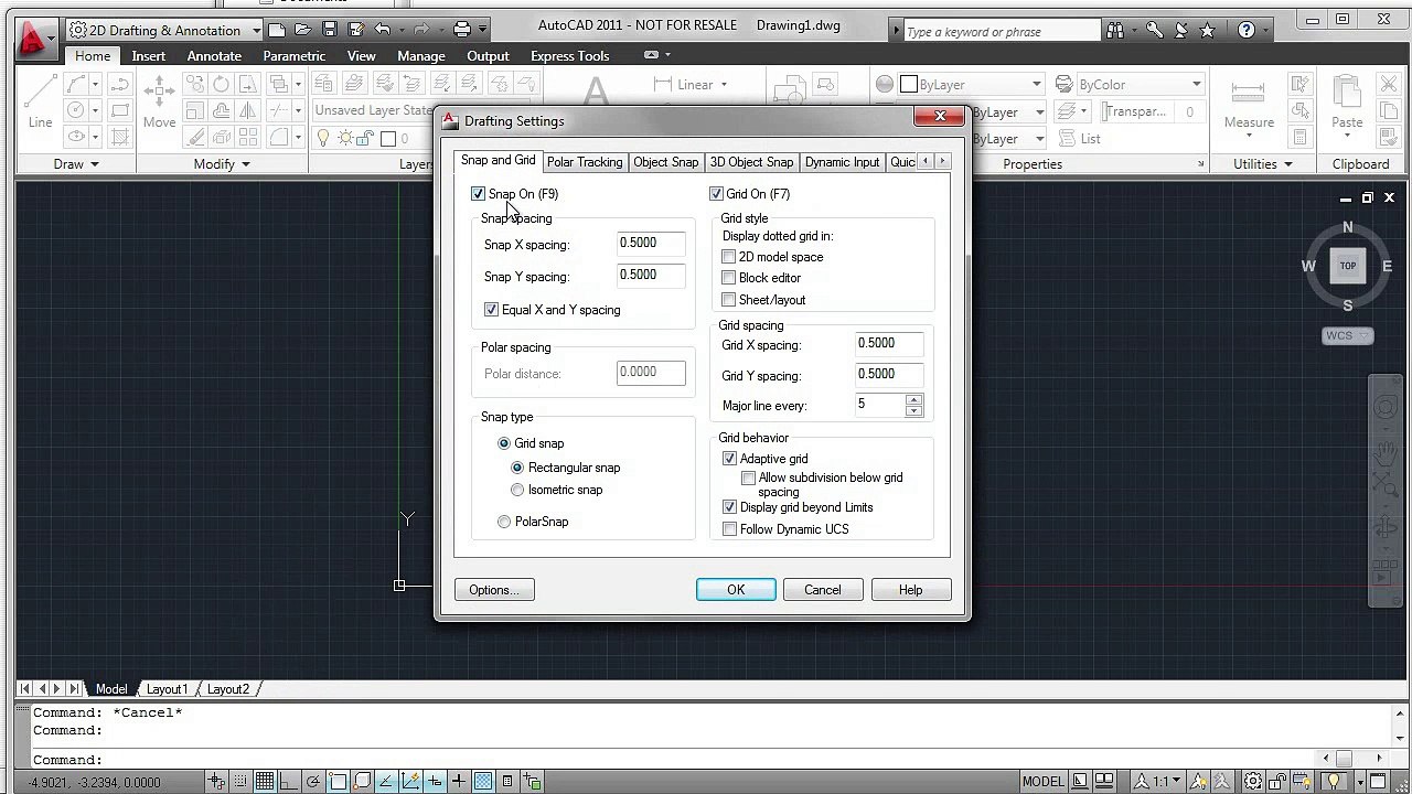AutoCad Creating Objects Video 1