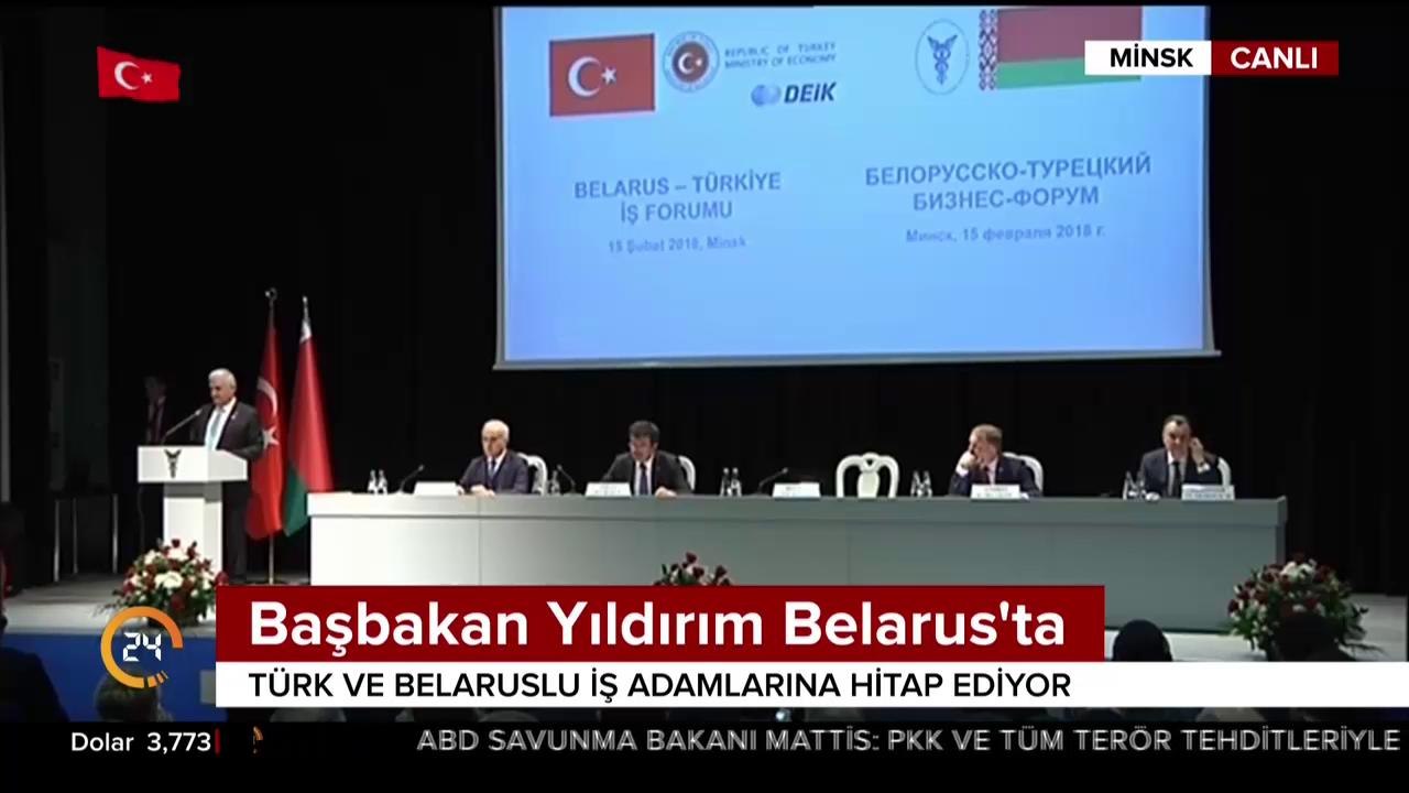 Başbakan Yıldırım Belarus'ta