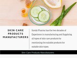 Skin Care Products Manufacturers