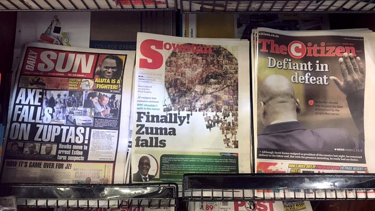 Südafrika: Reaktionen auf Zumas Rücktritt