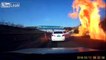 Une autoroute prend feu à cause d'un camion-citerne
