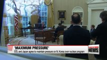 U.S. and Japan agree to maintain pressure on N. Korea over nuclear programs