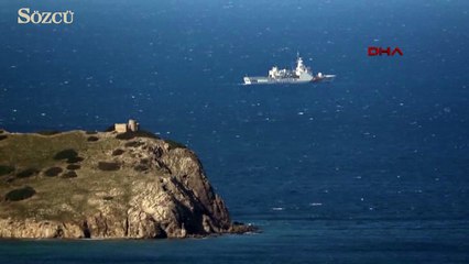 Bodrum Kardak'a yakın Çavuş adasında inşaat başladı