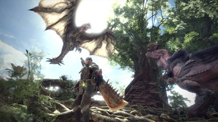 Monster Hunter World - Combat aérien contre le Legiana