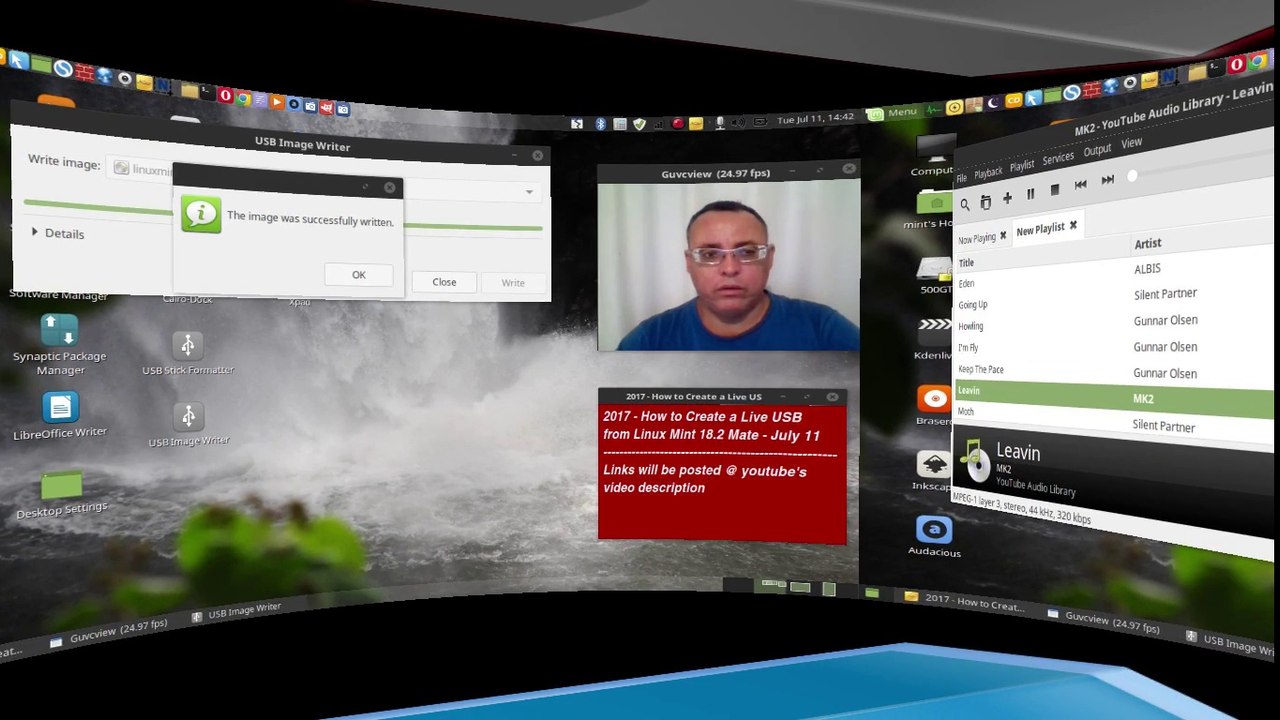 2017 - How to Create a Live USB from Linux Mint 18/1/2/3 Mate - July 11