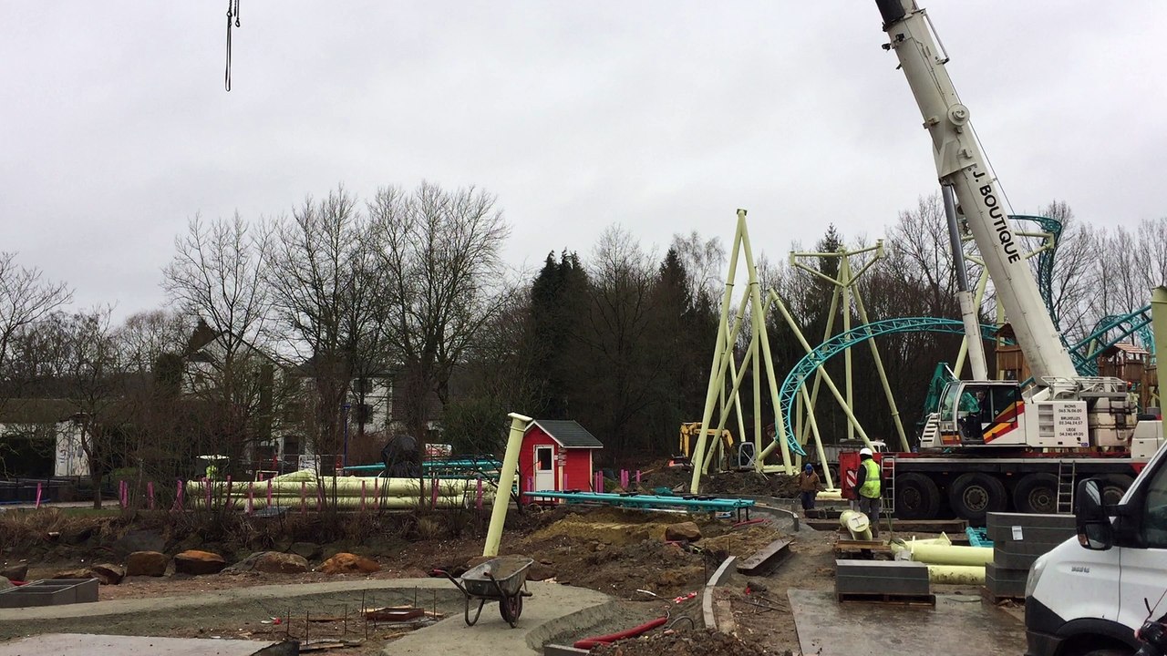Chantier de rénovation d'Aqualibi et Walibi, à Wavre