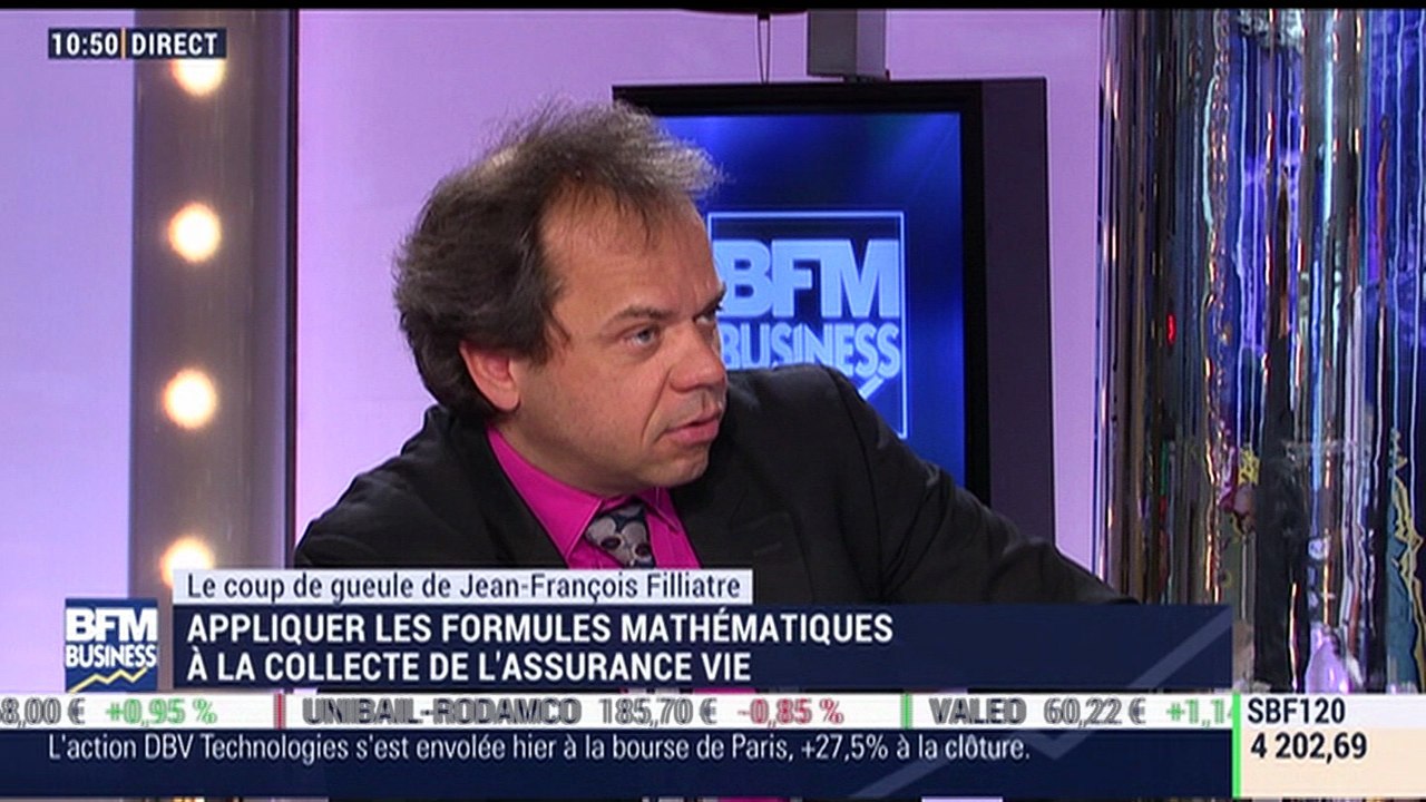 Le coup de gueule de Filliatre: Appliquer les formules mathématiques à la collecte de l'assurance-vie - 15/02