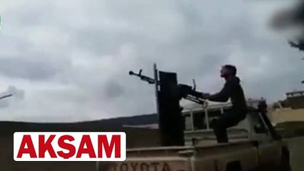 Terör örgütü YPG�ye ait drone böyle düşürüldü
