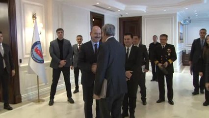 Bakan Soylu, BM Mülteciler Yüksek Komiseri Grandi'yi Kabul Etti