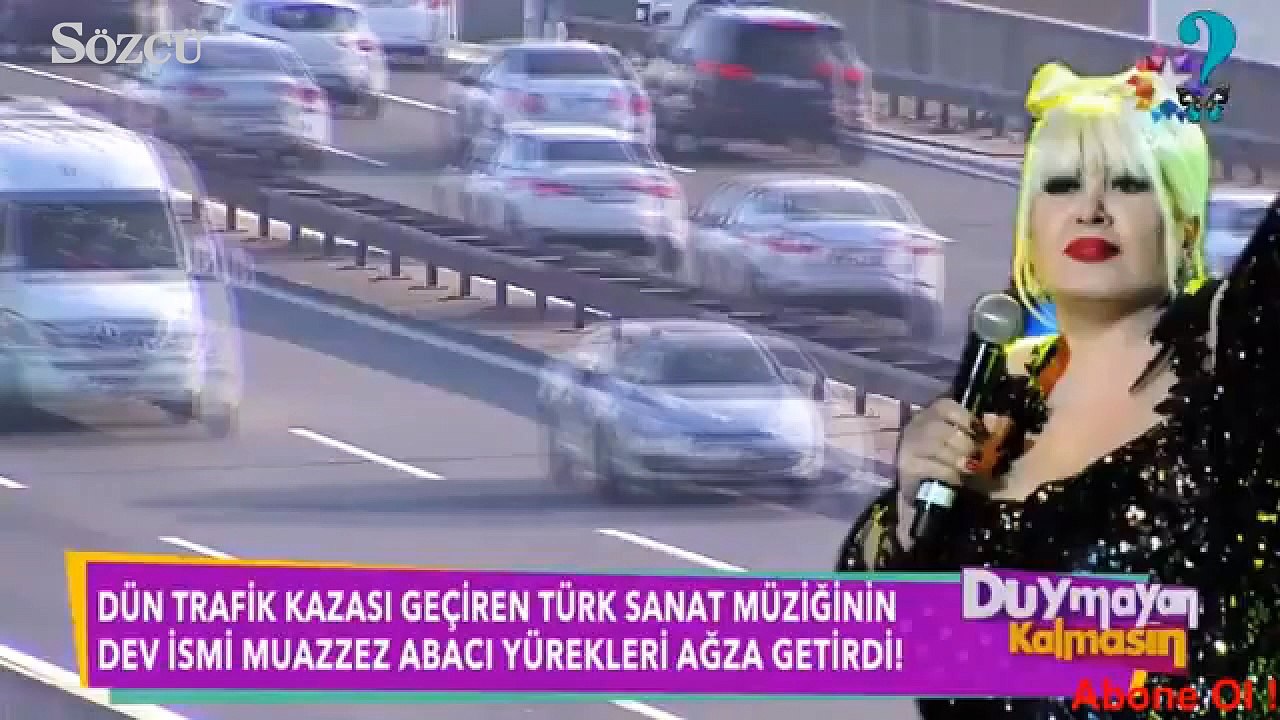 Usta sanatçı Muazzez Abacı trafik kazası geçirdi