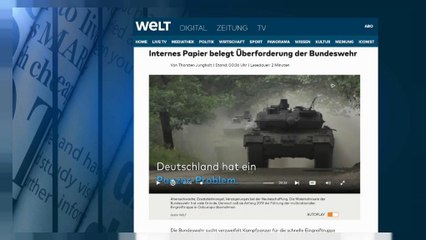 Lo scoop del "Die Welt" sulle forze armate tedesche a corto di mezzi