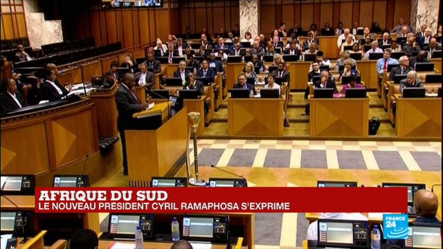 REPLAY - Discours du nouveau président d''Afrique du Sud Cyril Ramaphosa