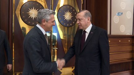 Cumhurbaşkanı Erdoğan, BM Mülteciler Yüksek Komiserini kabul etti