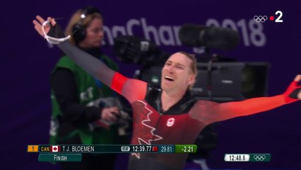 JO 2018 : Patinage de vitesse - 10 000 m Hommes. Le Canadien Ted-Jan Bloemen bat un record olympique