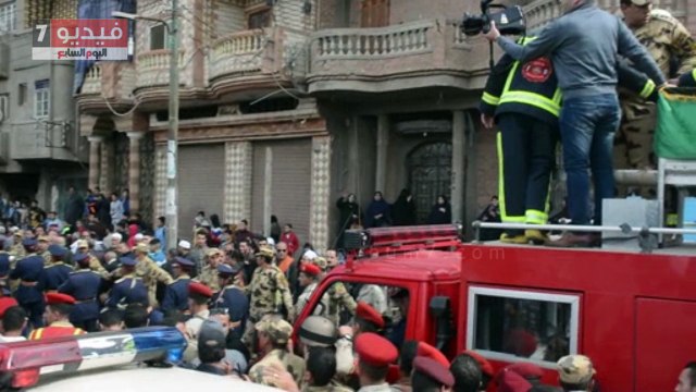 مدير أمن القليوبية يشارك بتشييع جنازة شهيد بنها