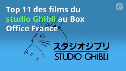 BOX OFFICE : Top 11 des films du studio Ghibli en France