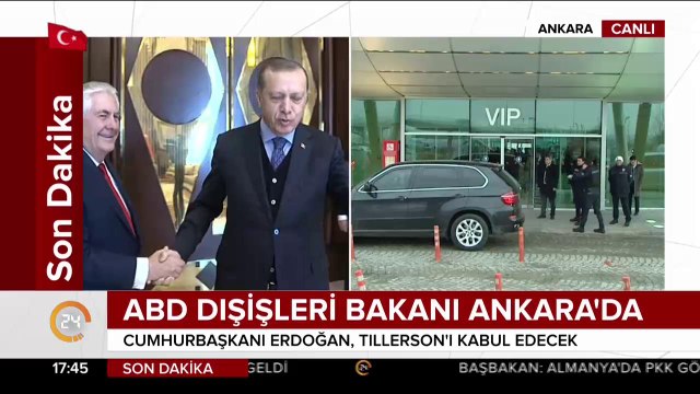 #SONDAKİKA ABD Dışişleri Bakanı Tillerson, Ankara'da