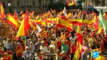 Barcelona: Hundreds of thousands march for Spanish unity in 'independent' Catalonia