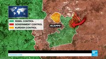 Syria: civilians flee besieged Aleppo as Assad vows 