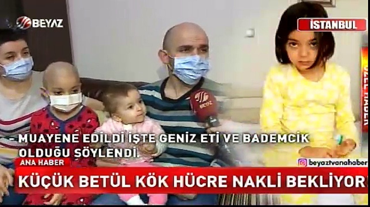 Küçük Betül kök hücre nakli bekliyor!