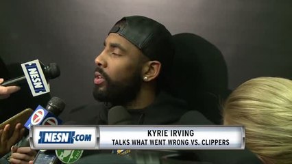 Kyrie Irving Frustrated After Celtics Loss To Clippers
