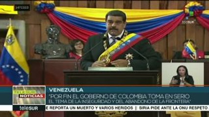 Maduro felicita a Santos por reforzar la seguridad en la frontera comú