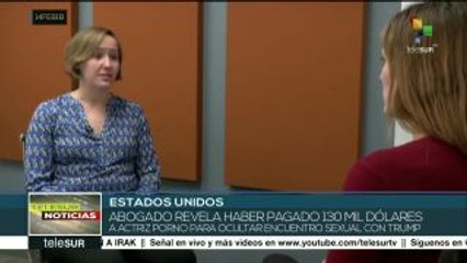 Abogado de Trump revela haber pagado 130 mil dólares a actriz porno